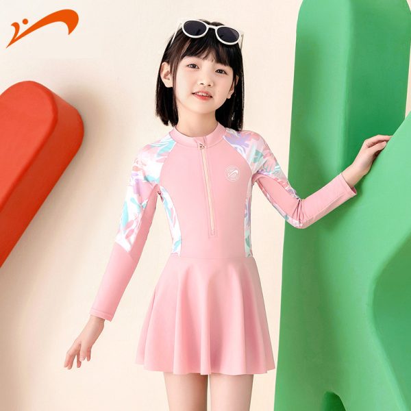 Bộ Đồ Bơi Cho Bé Gái YLIKE Dài Tay - Hình ảnh 7