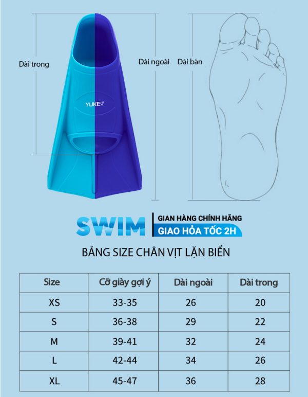 Chân Vịt Lặn Biển YLIKE Chuyên Nghiệp - Hình ảnh 8
