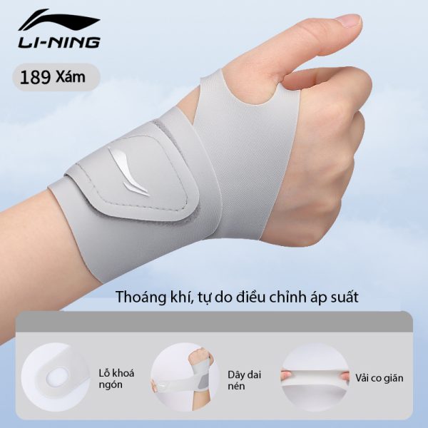 Băng Cổ Tay Thể Thao LI-NING Thấm Mồ Hôi Thoáng Khí - Hình ảnh 6