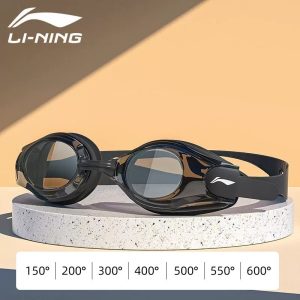 Kính Bơi Cận Thị LI-NING Độ Nét Cao Tặng Kèm Nút Tai