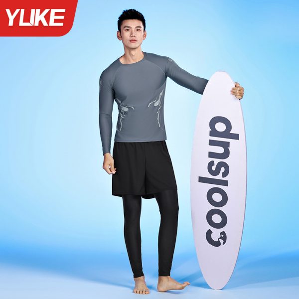 Bộ Đồ Bơi Nam Giữ Nhiệt YLIKE Dài Tay - Hình ảnh 6