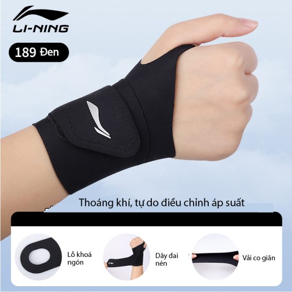 Băng Cổ Tay Thể Thao LI-NING Thấm Mồ Hôi Thoáng Khí - Hình ảnh 8
