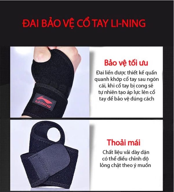 Đai Quấn Bảo Vệ Cổ Tay LI-NING - Hình ảnh 7