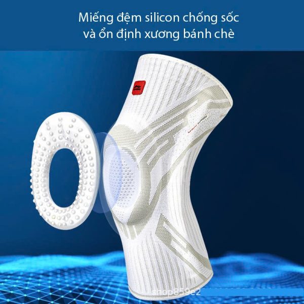 Bó Gối Thể Thao LI-NING Đệm Silicon Dày Lò Xo 2 Bên Bảo Vệ Đầu Gối - Hình ảnh 4