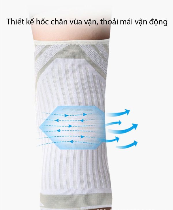 Bó Gối Thể Thao LI-NING Đệm Silicon Dày Lò Xo 2 Bên Bảo Vệ Đầu Gối - Hình ảnh 9