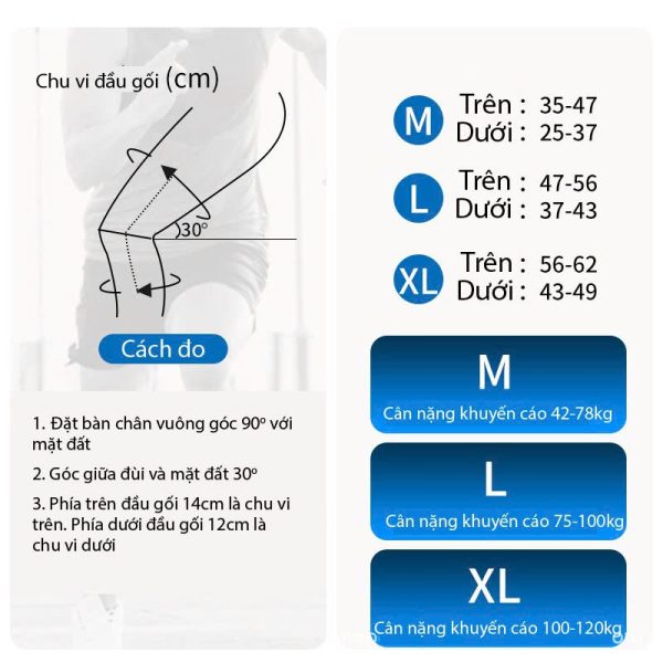 Bó Gối Thể Thao LI-NING Đệm Silicon Dày Lò Xo 2 Bên Bảo Vệ Đầu Gối - Hình ảnh 10