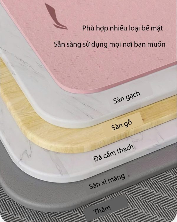 Thảm Tập LI-NING Chống Trượt Chống Ồn Dày 6mm - Hình ảnh 5